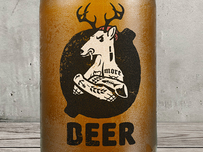 DEER-BEER deer kiev logo restaurant smorrebrod tattoo