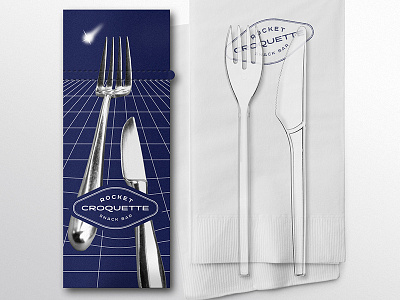 FORK AND KNIFE PACKAGING cosmos croquette pack snack