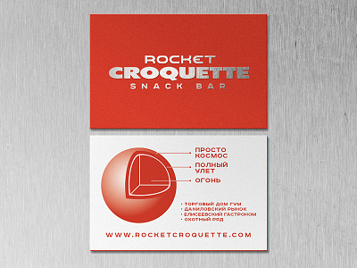 ROCKET CROQUETTE BUSINESS CARDS cards cosmos croquette pack planet snack
