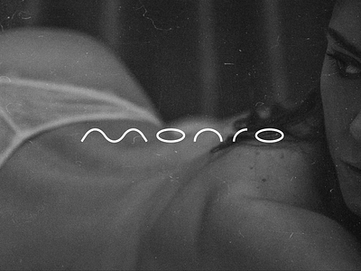 MONRO | Logo for intimate cosmetics branding cosmetic design girl grain graphic design intimate logo logotype love lubricant monro naked retro sex sexual underwear vintage woman