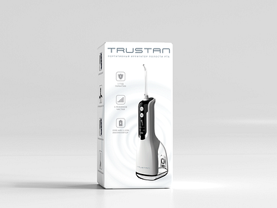 TRUSTAN | Package design for oral irrigator dentistry design gadget graphic design hygiene irrigator oral package package design toothbrush