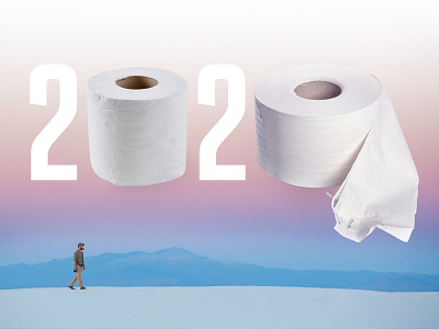 2020 Toilet Paper 2020 coronavirus design gradient minimal purple thumbnail toilet paper virus