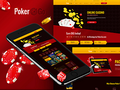Poker Go - Casino & Gambling Online casino gambler gambling games glossy golden gradient online player poker