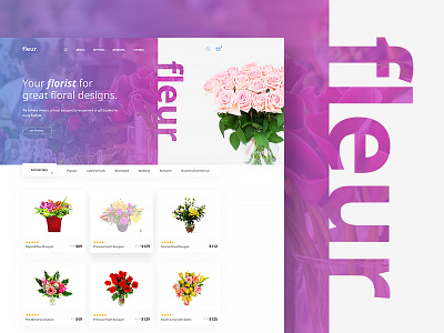 Fleur - Composer WordPress Theme ecommerce florist flower pink purple shop shopping store wordpress