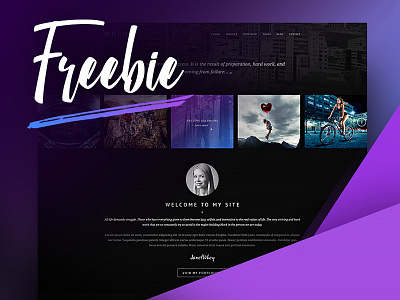 Plum - Freebie design free free file freebie graphics photoshop psd template webdesign website