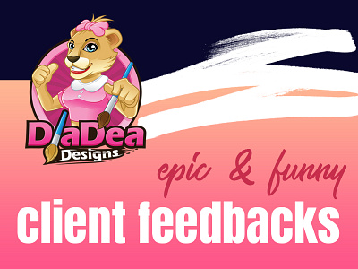 Epic & Funny Client Feedbacks branding clients design epic feedback funny graphics pink reviews ui ux webdesign