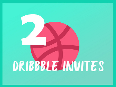 2x Dribbble Invites design draft dribbble giveaway graphic illustration invitation invite invites ui ux