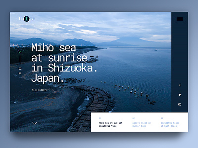 Miho Sea bleumarin blue branding creative design green landing page marine ocean sea ui uiux ux water website