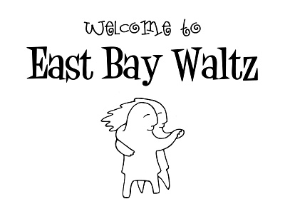 East Bay Waltz Dancers Welcome Sign branding design graphic design icon illustration logo