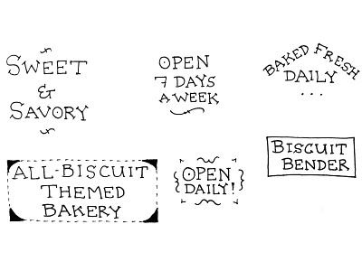 Biscuit Bender Handwritten Signage branding design graphic design logo typography
