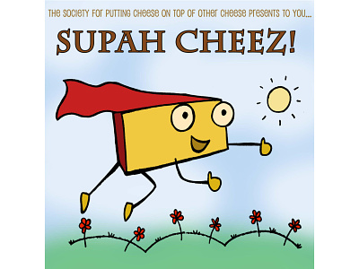 Cheese Cheese Album Artwork (SUPAH CHEEZ!) album branding design graphic design illustration