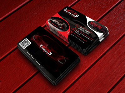 Car Rental Business Card 2022 black branding bugatti business card car design graphic design illustration logo logo design luxury modern professional racing red rental sport visiting card