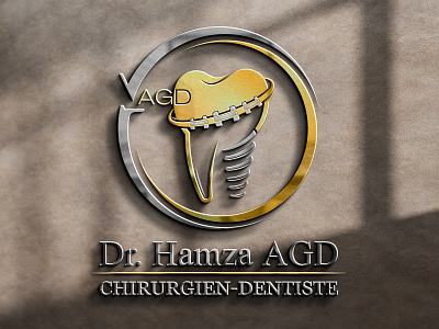 Luxury Dentist LOGO brand identity branding chirurgien dentiste clinic doctor graphic design logo logo design luxury medical modern teeth