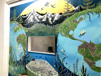 Underground inspiration room mural