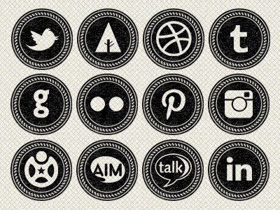 Social Badges/Icons for Personal Site