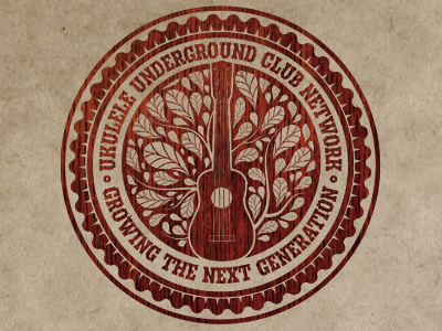 Ukulele Underground Badge Sticker | First Draft