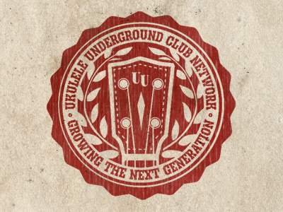 Ukulele Underground Badge Sticker | Fifth Draft