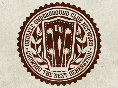 Ukulele Underground Badge Sticker | Final