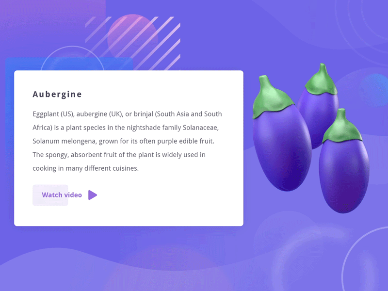 Aubergine exploration 3d aubergine brinjal c4d eggplant exploration food spongy vegetable