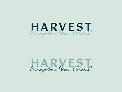 Harvest Church blues branding church design evangelical graphic design harvest illustration logo
