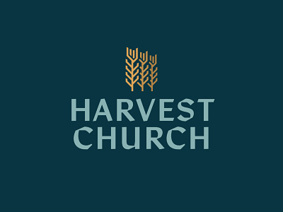 Harvest Church blues branding church design graphic design illustration logo ui vector