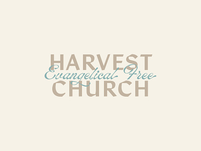 Harvest Church blues branding church design graphic design illustration logo