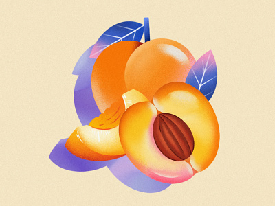 Just Peachy branding colorful design fruit graphic design illustration logo peach peachy procreate ui ux vector