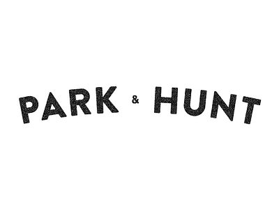 Park & Hunt ampersand branding brandon grotesque logo logotype minimal simple texture typography