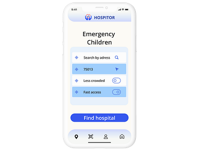 Public Hospitals Mobile App design mobile application ui ux