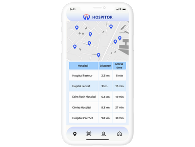 Public Hospitals Mobile App app design mobile application ui ux