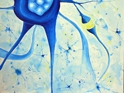 Nerve Universe acrylic illustration painting