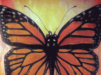 Monarch Butterfly acrylic art butterfly fine art monarch butterfly painting