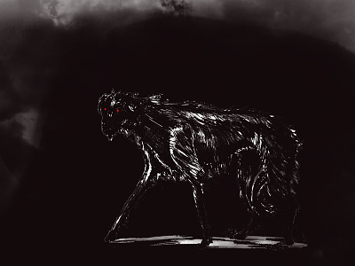 Black Shuck black dog black shuck drawing graphite hell hound mixed media pencil sketching