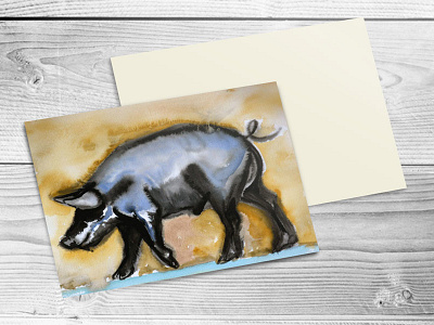 Suffolk Black Pig