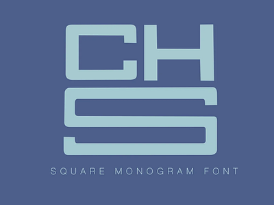 Square Type Monogram Desktop & Web Font