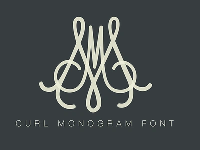 Oopsie Daisy Curl Monogram Desktop and Web Font OTF TTF branding business card business logo canva cricut desktop font illustrator indesign interlocking font logo otf photoshop silhouette stationery ttf vine monogram font web font wedding monogram