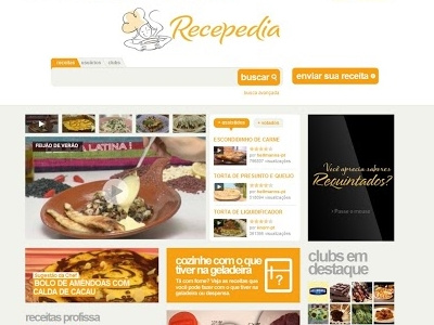 Recepedia design food project management unilever ux design website