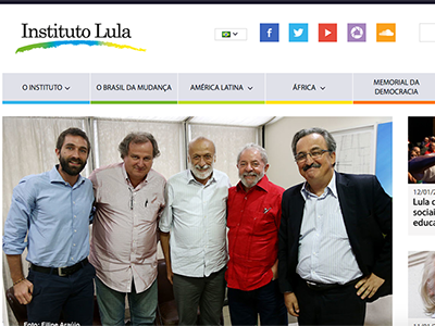 Instituto Lula lula ux design website