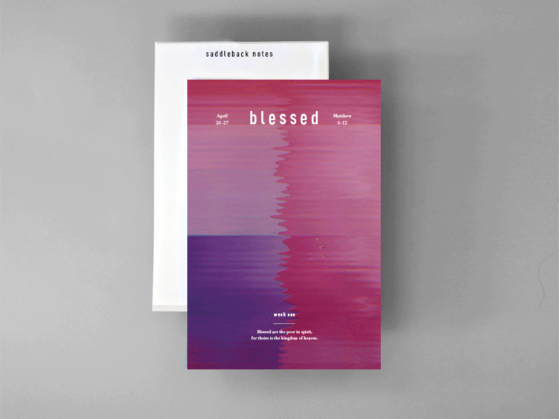 blessed abstract blessed branding color design gradient identity print saddleback church spirituality
