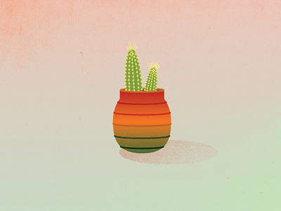 Every Little Everything - Amanda Evans Pot cactus ceramic illustration vector