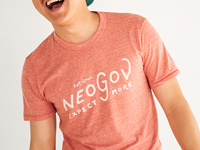 NEOGOV Shirt hand drawn type illustration neogov shirt