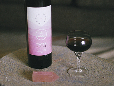 Water & Wine Label