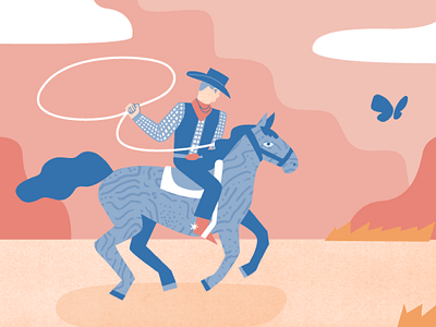 SimplePractice Round-up blog horse illustration lasso roundup simplepractice
