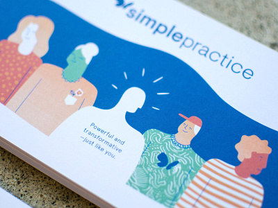 SimplePractice Flyer flyer illustration people print simplepractice software