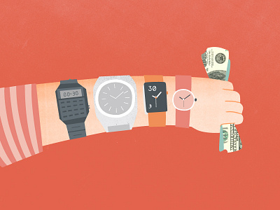 Extended Billing arm billing extended illustration insurance simplepractice texture time watches