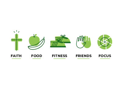 Daniel Plan "5 Essentials" illustrations