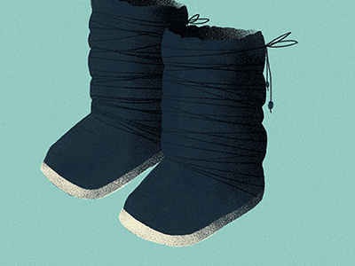 Itscold 2 blue boots cold freeze giovanna giuliano ice illustration