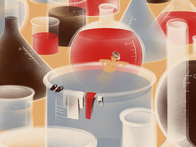 The Chemistry ampoule chemistry formula giovanna giuliano glass illustration science scientist solvent