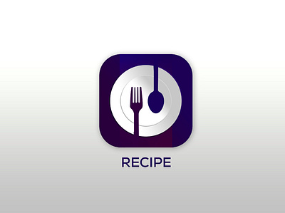 Recipe App Icon app icon branding design graphic design illustration logo mobile app icon typography ui ux vector web app icon