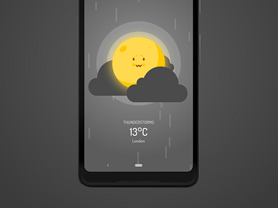 Wakey's Weather Forecast - Thunderstorms alarm clock android awesome cute forecast gentle weather